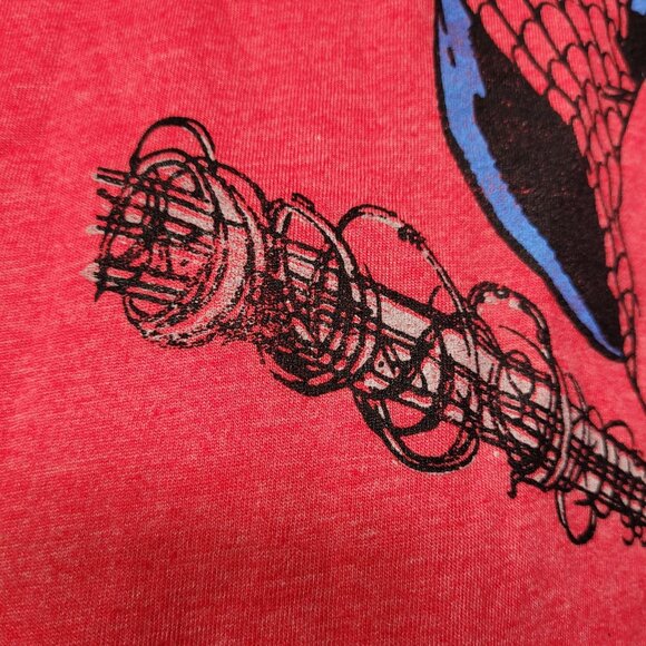 Marvel Men's The Amazing Spider-Man Graphic T-Shirt Red Short Sleeve Size Medium - Picture 4 of 10